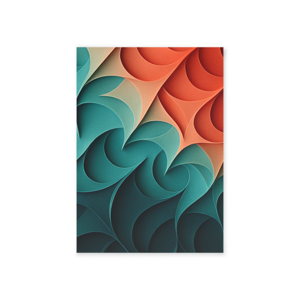 Fractal Harmony Waves - Holiday Cards (Two-sided print)