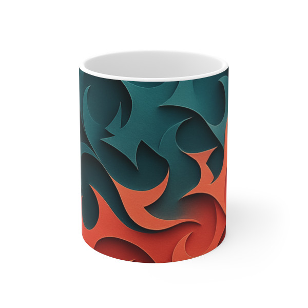 Fractal Harmony Waves - Mug 11oz