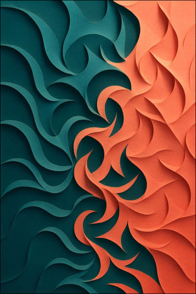 Fractal Harmony Waves - Temporary Tattoos