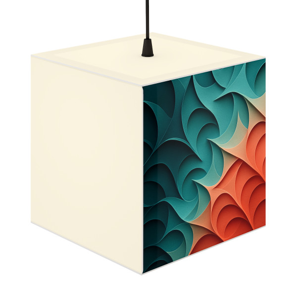 Fractal Harmony Waves - Light Cube Lamp