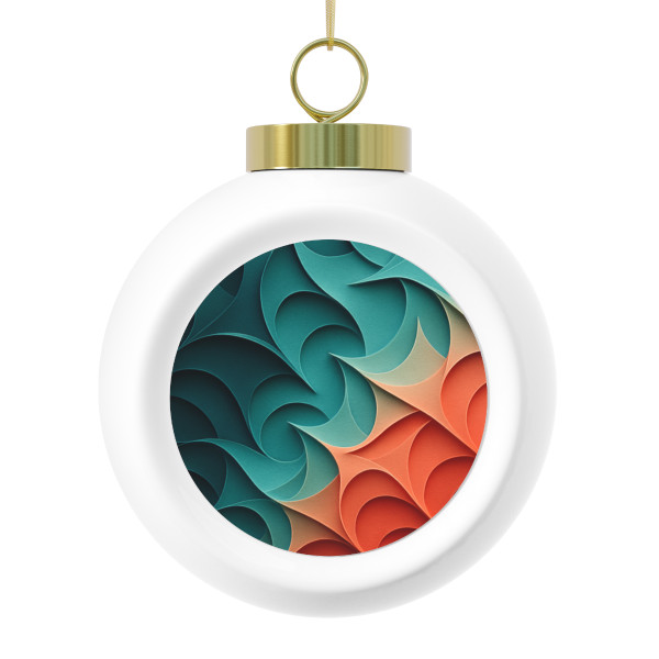Fractal Harmony Waves - Christmas Ball Ornament