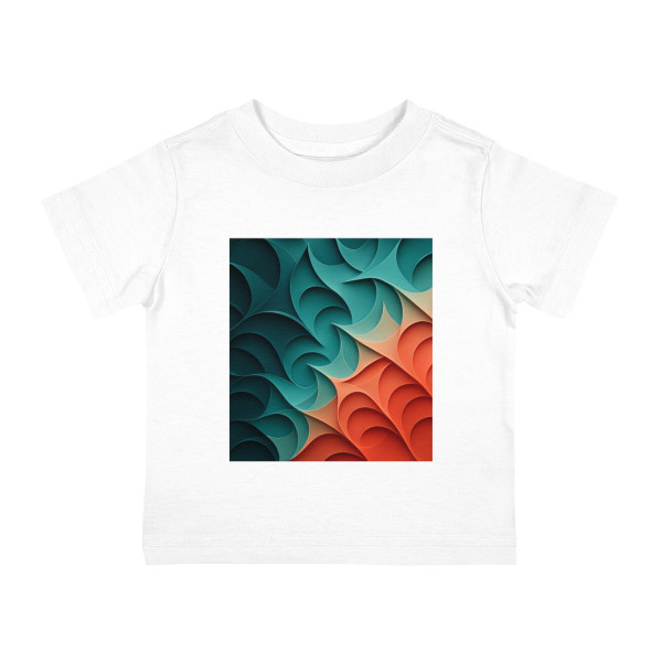Fractal Harmony Waves - Infant Cotton Jersey Tee
