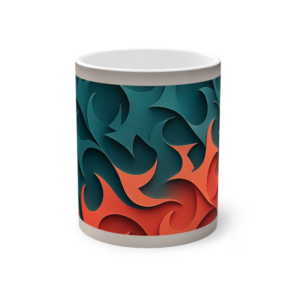 Fractal Harmony Waves - Color-Changing Mug, 11oz