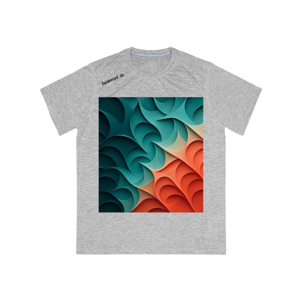 Fractal Harmony Waves - Men's Sports T-shirt Fractal Harmony Waves - Men's Sports T-shirt