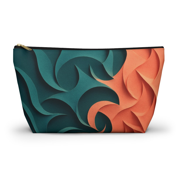 Fractal Harmony Waves - Accessory Pouch w T-bottom