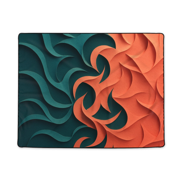 Fractal Harmony Waves - Polyester Blanket