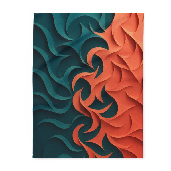 Fractal Harmony Waves - Arctic Fleece Blanket