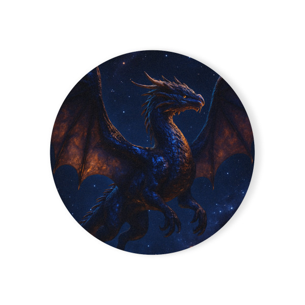 Celestial Flame Draconis - Cork Back Coaster