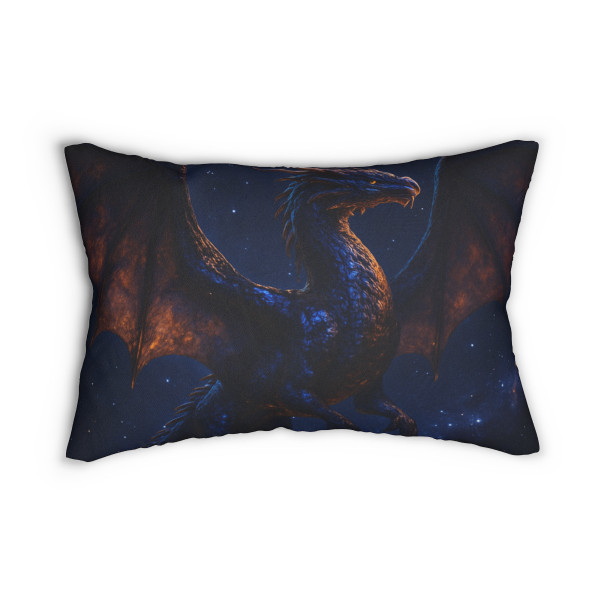Celestial Flame Draconis - Spun Polyester Lumbar Pillow
