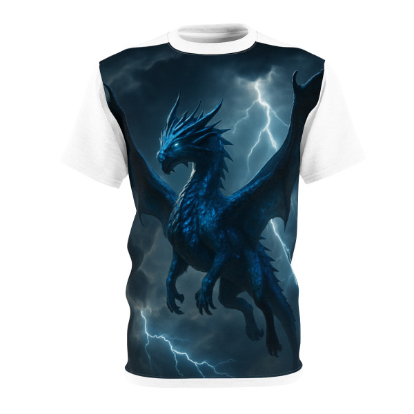 Celestial Storm Dragon - Unisex Cut & Sew Tee (AOP)