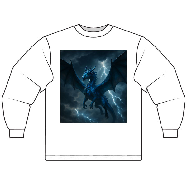 Celestial Storm Dragon - Unisex Long Sleeve T-Shirt
