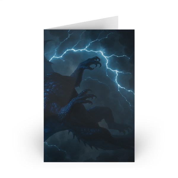 Celestial Storm Dragon -  Greeting Cards (1 or 10-pcs)