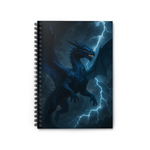 Celestial Storm Dragon - Spiral Notebook - Ruled Line