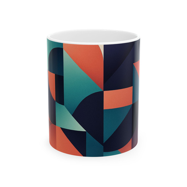Geometric Resonance - Ceramic Mug, (11oz, 15oz)