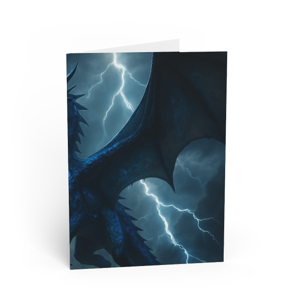 Celestial Storm Dragon - Greeting Cards