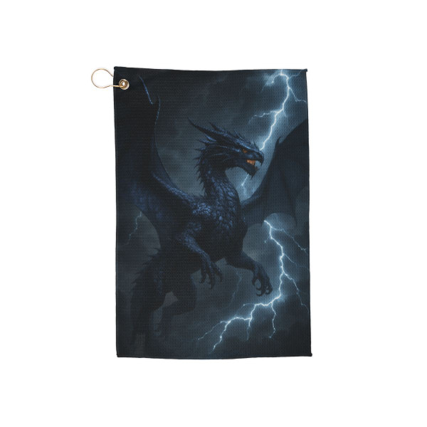 Celestial Storm Dragon - Golf Towels