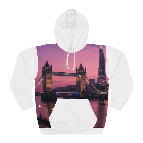 London Twilight Reflections - Unisex Pullover Hoodie (AOP)
