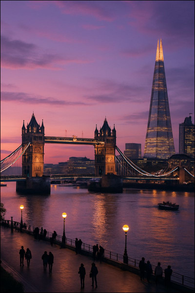 London Twilight Reflections - Temporary Tattoos