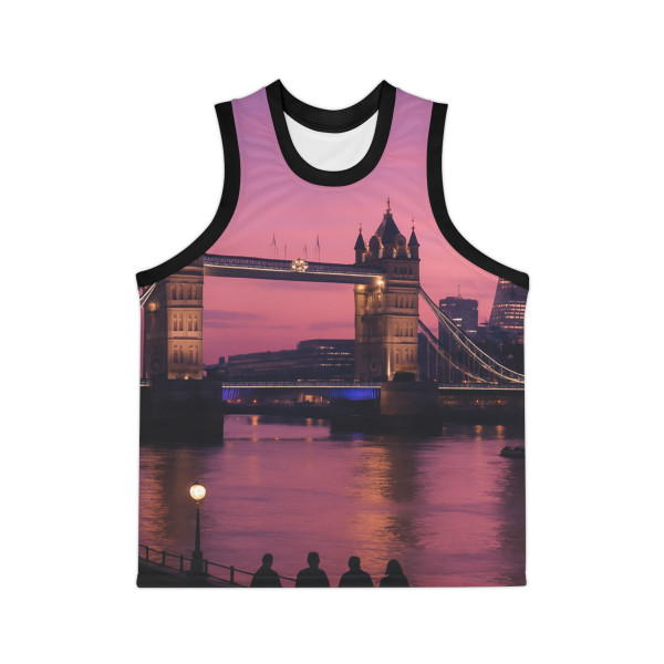 London Twilight Reflections - Unisex Basketball Jersey (AOP)