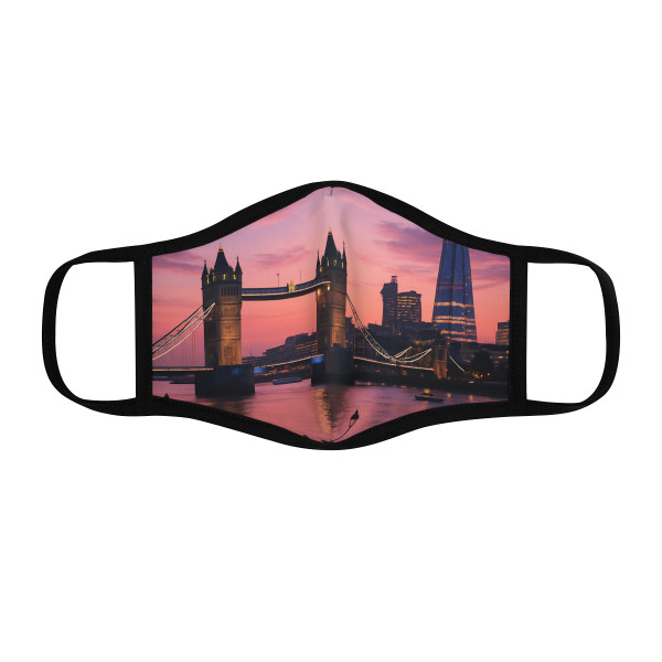 London Twilight Reflections - Fitted Polyester Face Mask London Twilight Reflections - Fitted Polyester Face Mask