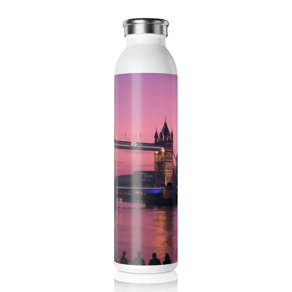 London Twilight Reflections - Slim Water Bottle
