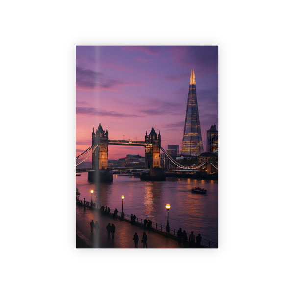London Twilight Reflections - Gift Wrapping Paper Rolls, 1pc
