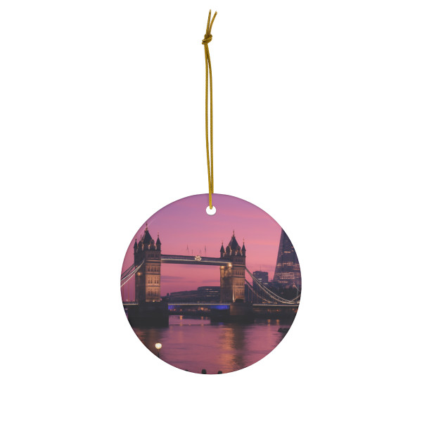 London Twilight Reflections - Ceramic Ornament, 1-Pack