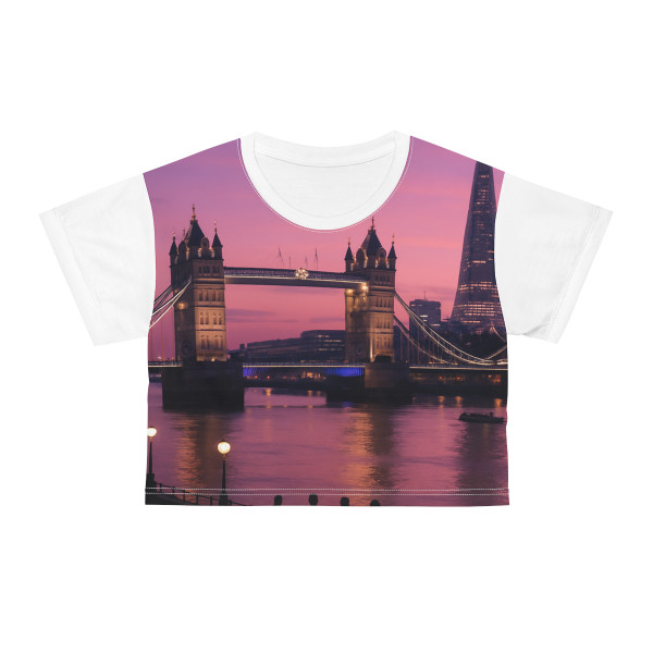 London Twilight Reflections - Crop Tee (AOP)