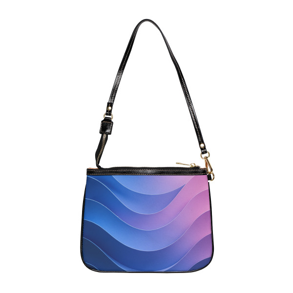 Fluid Color Waves - Small Shoulder Bag