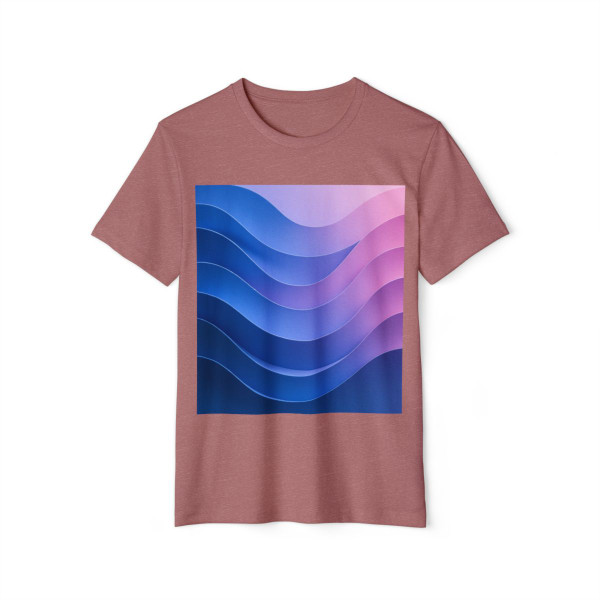 Fluid Color Waves - Unisex Recycled Organic T-Shirt