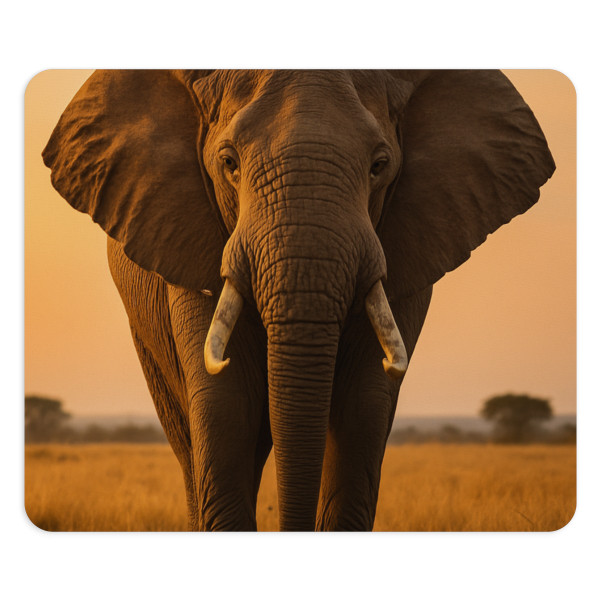 Graceful Elephant Journey - Mouse Pad 