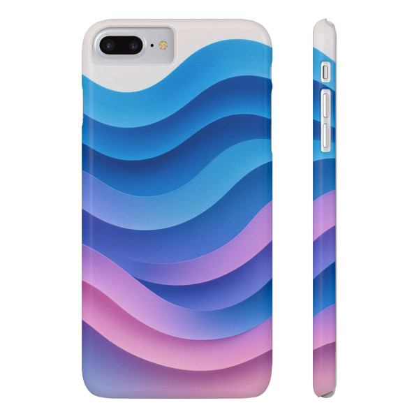Fluid Color Waves - Slim Phone Cases