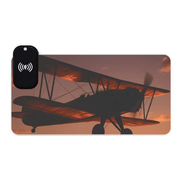 Skyward Dreams - LED Gaming Mouse Pad, Wireless Charging