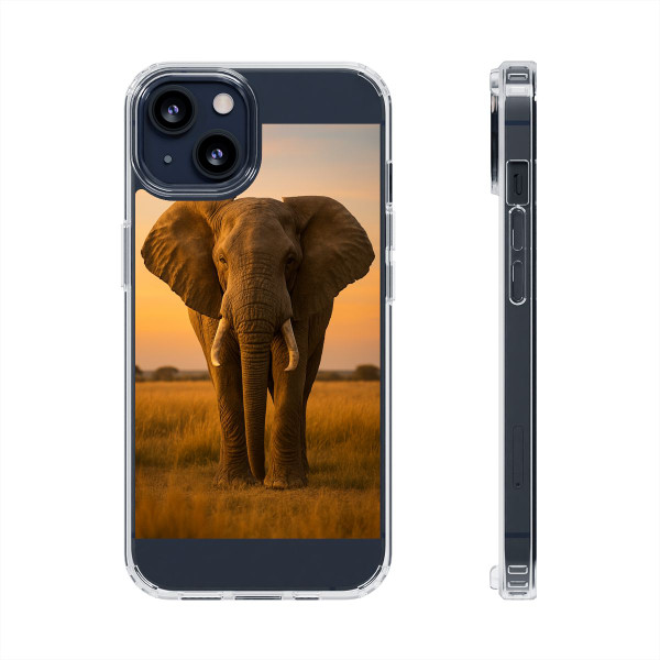 Graceful Elephant Journey - Clear Impact-Resistant Cases Graceful Elephant Journey - Clear Impact-Resistant Cases