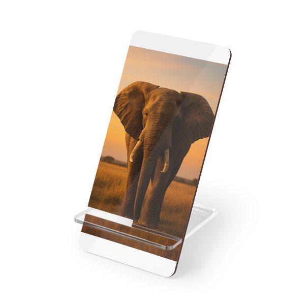 Graceful Elephant Journey - Mobile Display Stand for Smartphones