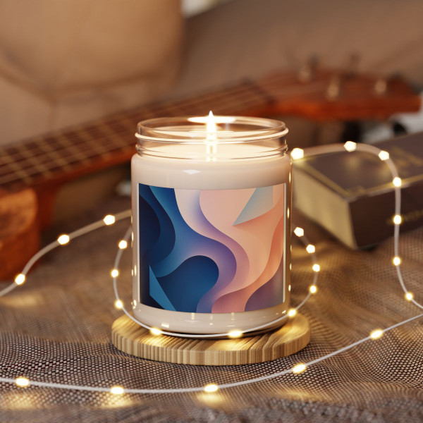 Fluid Geometry Harmony - Scented Soy Candle, 9oz