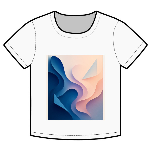 Fluid Geometry Harmony - Organic Rib Baby Tee