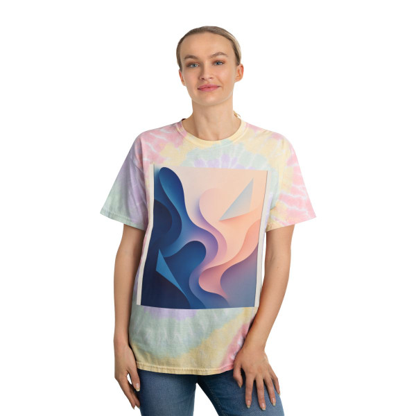 Fluid Geometry Harmony - Tie-Dye Tee, Spiral