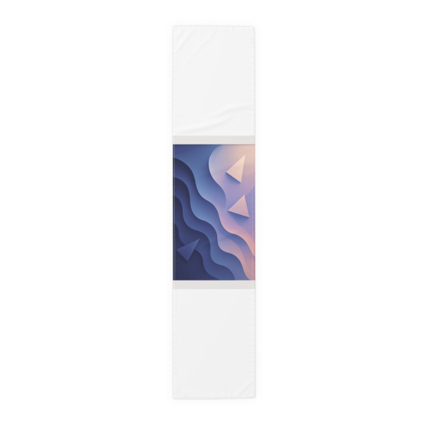 Fluid Geometry Harmony - Table Runner (Cotton, Poly)
