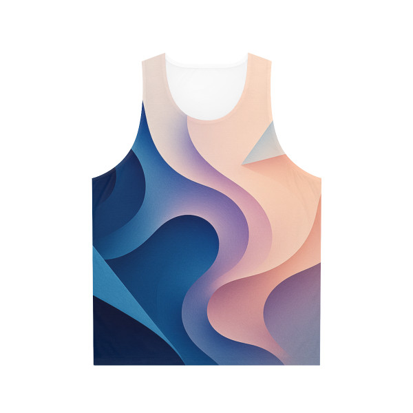 Fluid Geometry Harmony - Unisex Tank Top (AOP)