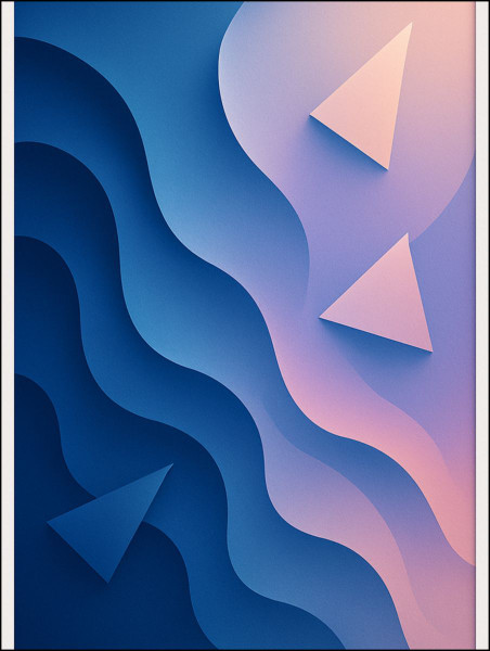 Fluid Geometry Harmony - Temporary Tattoos