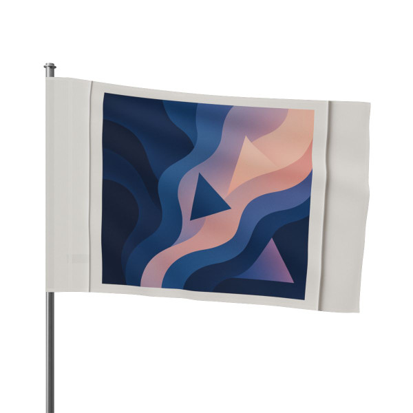 Fluid Geometry Harmony - Flag