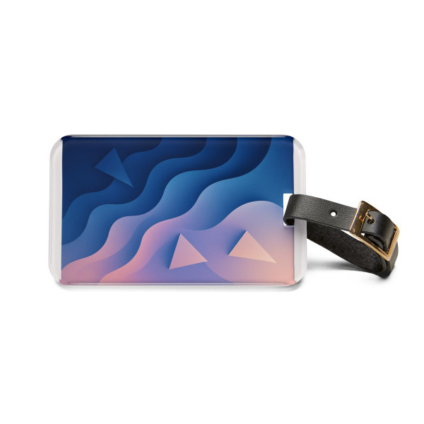 Fluid Geometry Harmony - Luggage Tag