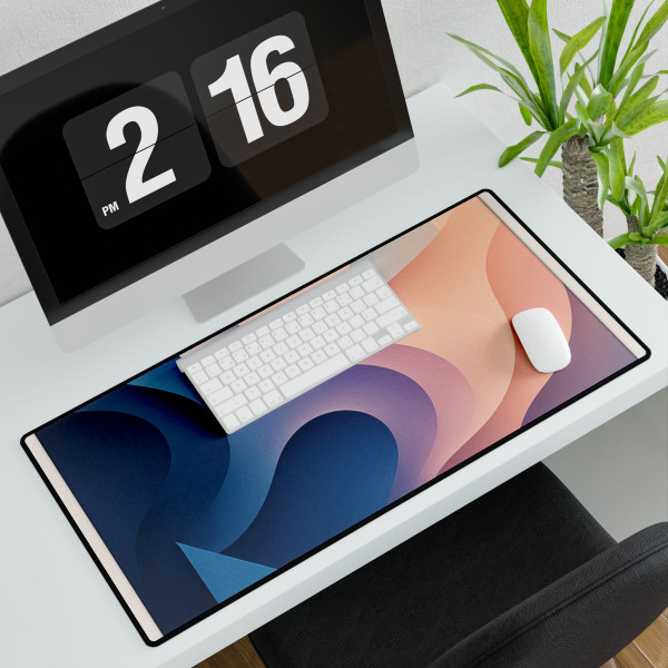 Fluid Geometry Harmony - Desk Mats