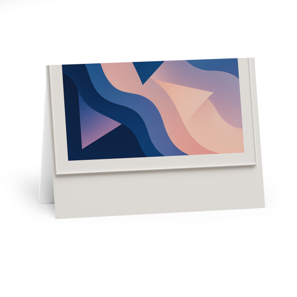 Fluid Geometry Harmony - Greeting Cards (5 Pack)