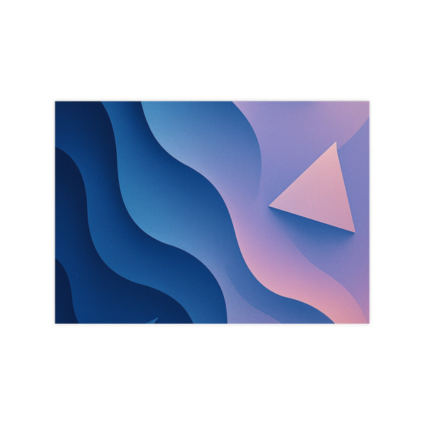 Fluid Geometry Harmony - Portrait and Landscape Posters