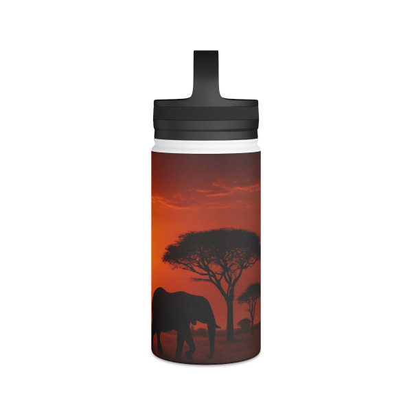 Savanna Harmony - Stainless Steel Water Bottle, Handle Lid