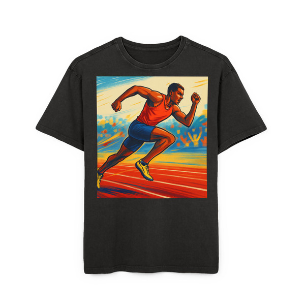 Power Surge - Men's Acid Washed Heavy Oversize Tee