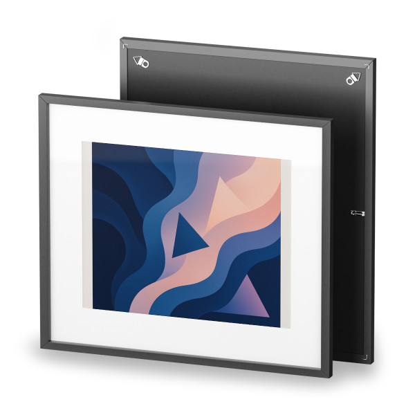 Fluid Geometry Harmony - Framed Posters, Matte Fluid Geometry Harmony - Framed Posters, Matte