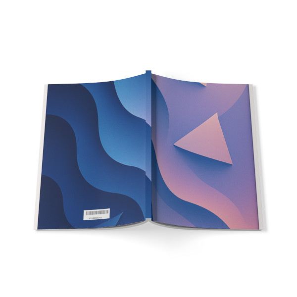 Fluid Geometry Harmony - Softcover Notebook, A5